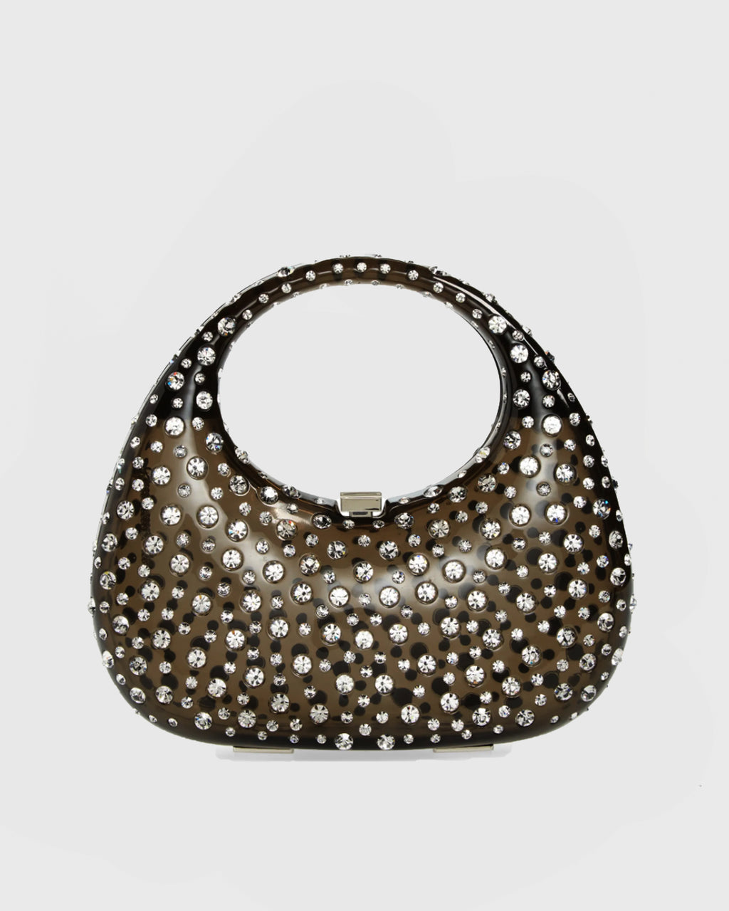 L'alingi Meleni Crystal Embellished Resin Hobo Bag in Pink