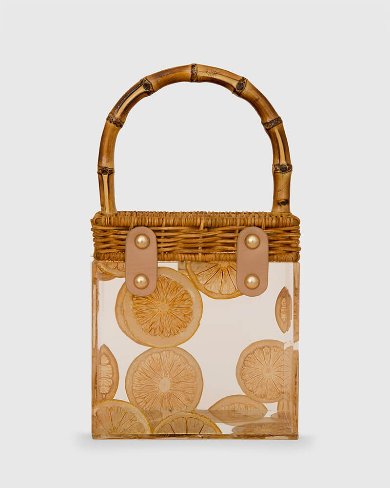 Bamboo on sale handle bag