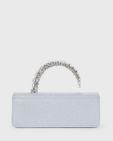 Silver Glitter Malika Clutch