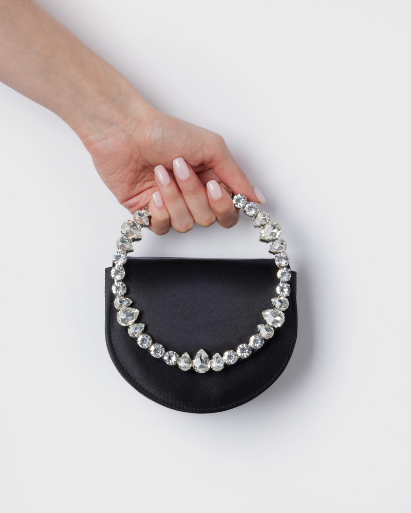 Mini Black Lily Clutch