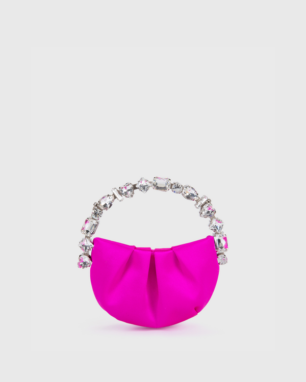 Hot Pink Micro Taliya Eternity Clutch