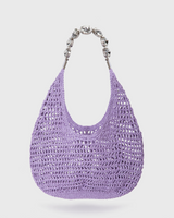 Lilac Crochet Tote Bag