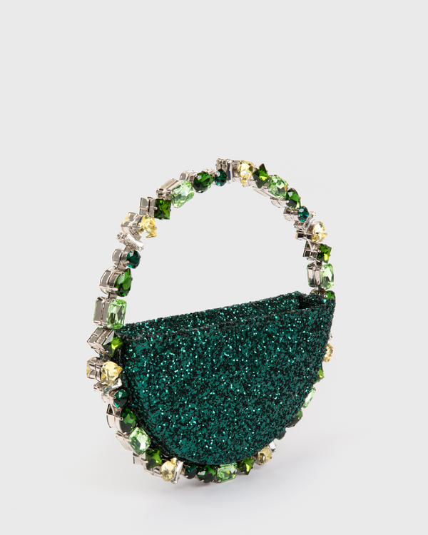 Emerald Glitter Taliya Eternity Clutch