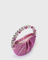 Pink Jacquard Micro Eternity Clutch