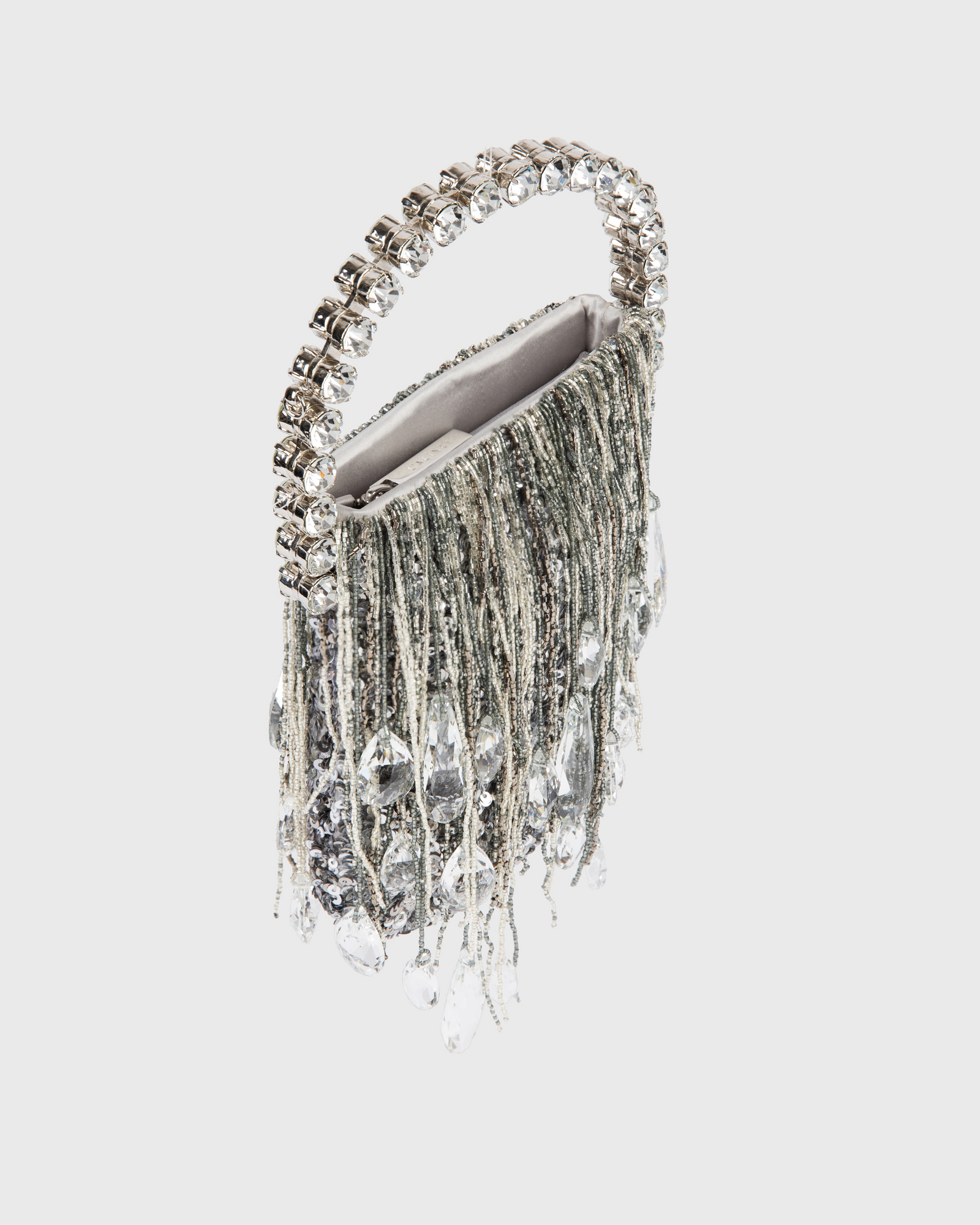 Silver factory King of the Jungle Lion Crystal Clutch