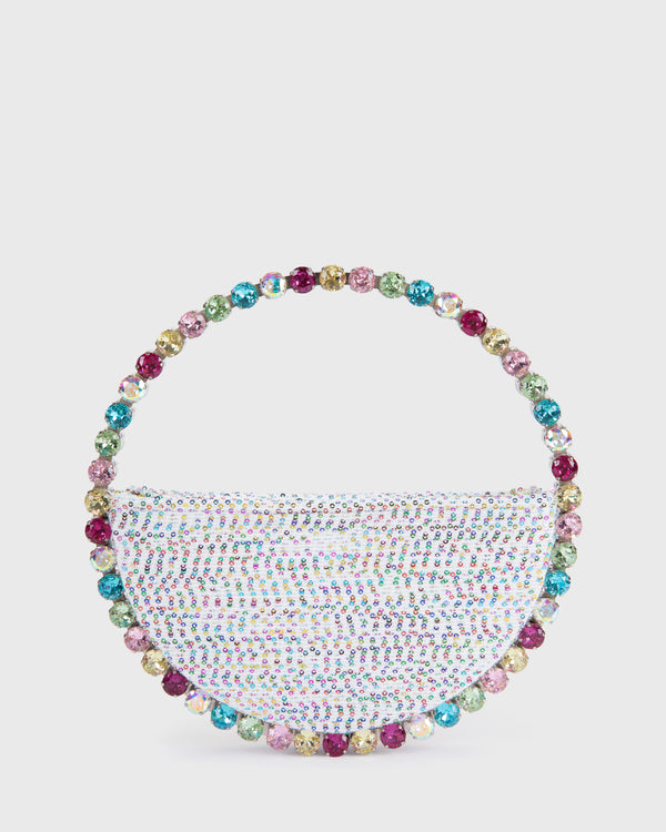 Rainbow Sequins Eternity Clutch