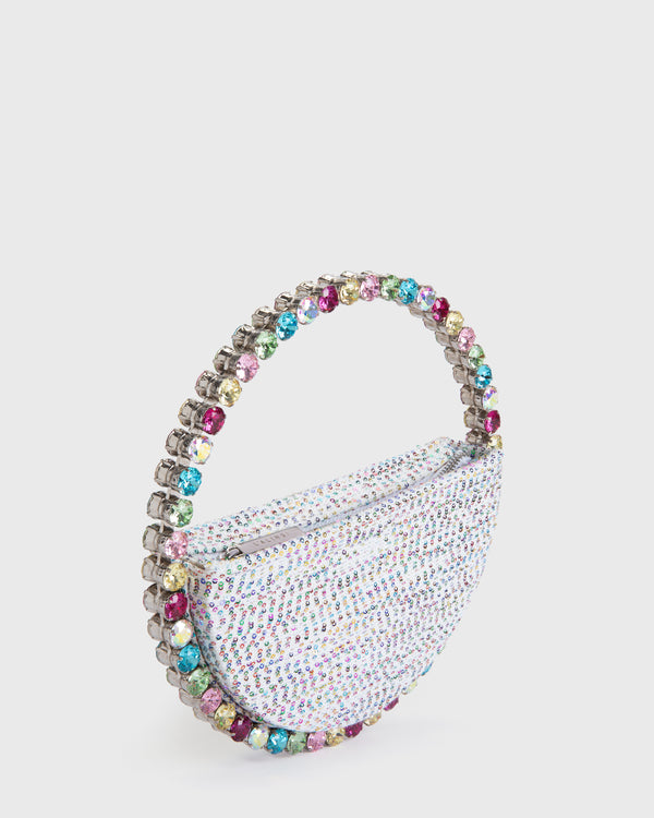 Rainbow Sequins Eternity Clutch