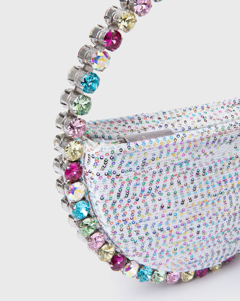 Rainbow Sequins Eternity Clutch