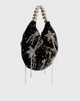 Midnight Velvet Hobo Bag