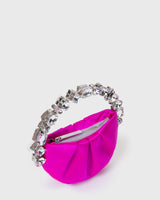 Hot Pink Micro Taliya Eternity Clutch