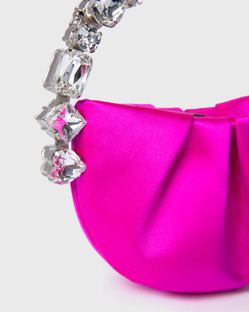 Hot Pink Micro Taliya Eternity Clutch