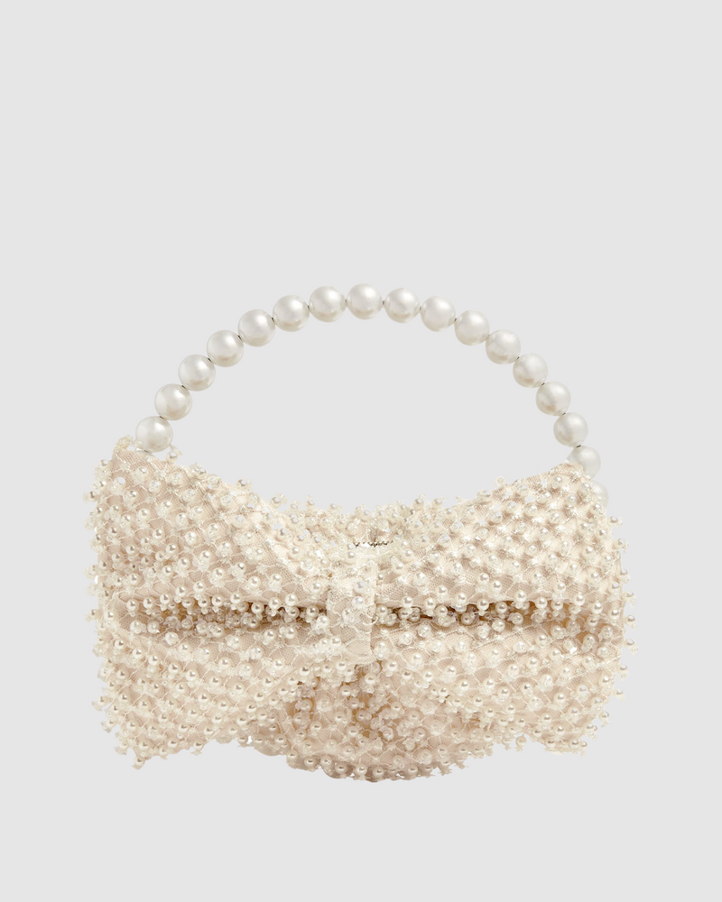 Pearl Mesh Bow Eternity